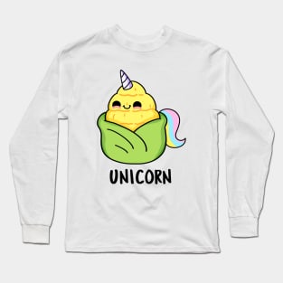 Uni Corn Cute Unicorn Pun Long Sleeve T-Shirt